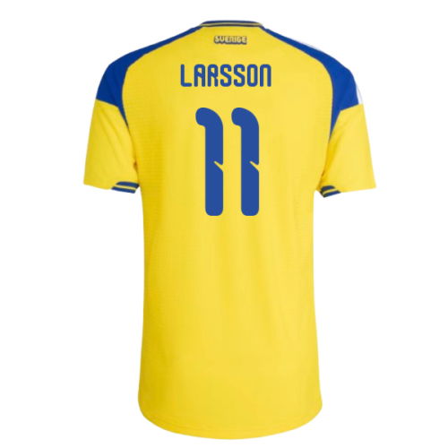 2026-2027 Sweden Authentic Home Shirt (Larsson 11)