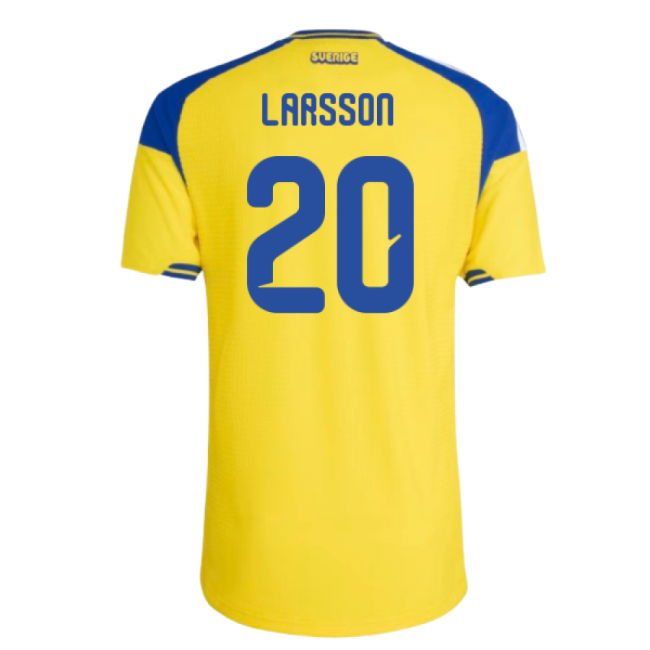 2026-2027 Sweden Authentic Home Shirt (Larsson 20)