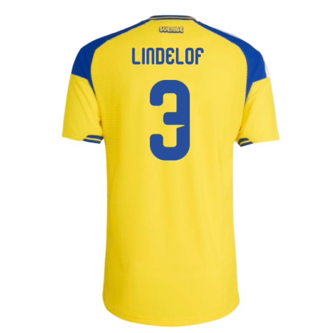 2026-2027 Sweden Authentic Home Shirt (Lindelof 3)