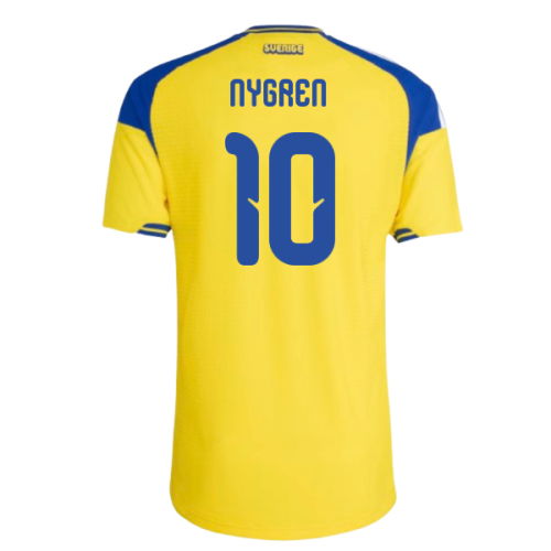 2026-2027 Sweden Authentic Home Shirt (Nygren 10)