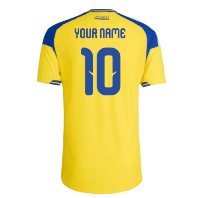 2026-2027 Sweden Authentic Home Shirt (Your Name)
