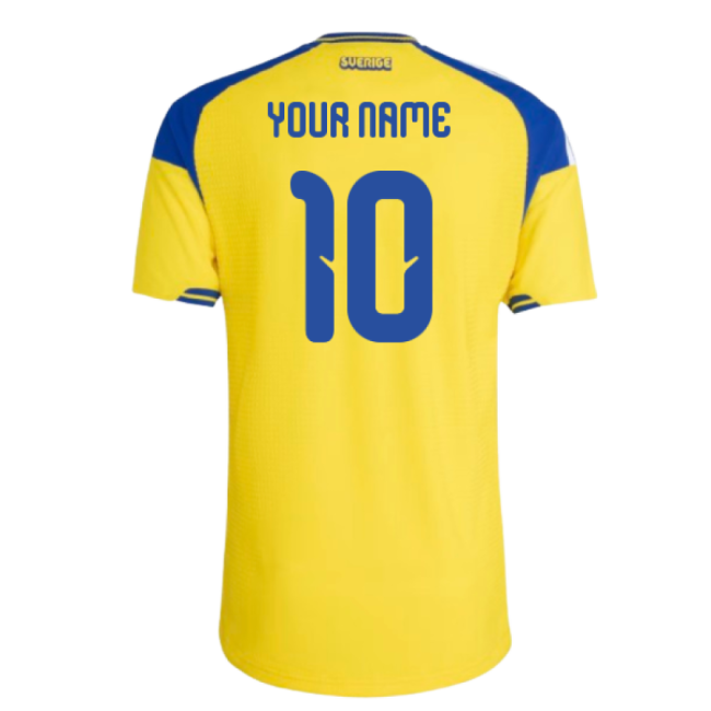 2026-2027 Sweden Authentic Home Shirt (Your Name)