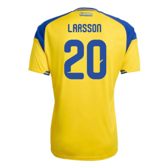 2026-2027 Sweden Home Shirt (Larsson 20)