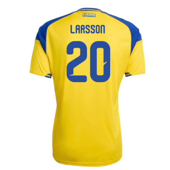 2026-2027 Sweden Home Shirt (Larsson 20)