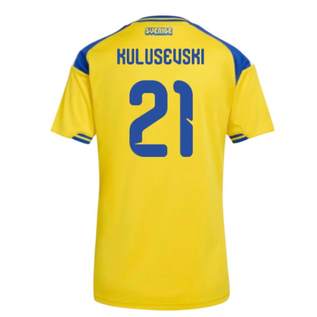 2026-2027 Sweden Home Shirt (Womens) (Kulusevski 21)