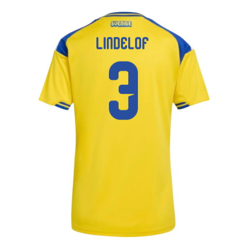 2026-2027 Sweden Home Shirt (Womens) (Lindelof 3)