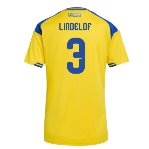 2026-2027 Sweden Home Shirt (Womens) (Lindelof 3)
