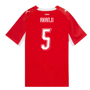 2026-2027 Switzerland Home Shirt (Kids) (Akanji 5)