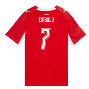 2026-2027 Switzerland Home Shirt (Kids) (Embolo 7)