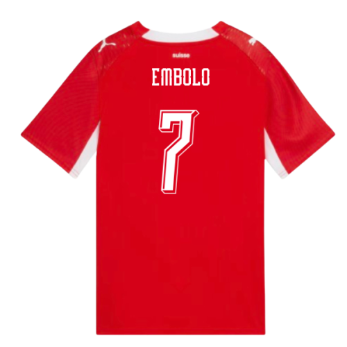 2026-2027 Switzerland Home Shirt (Kids) (Embolo 7) 2026-2027 Switzerland Home Shirt (Kids) (Embolo 7)