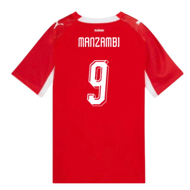 2026-2027 Switzerland Home Shirt (Kids) (Manzambi 9)