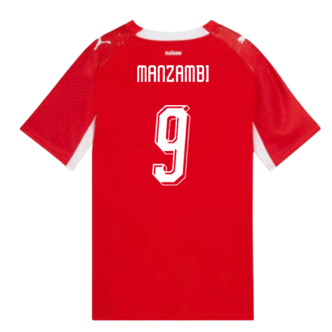 2026-2027 Switzerland Home Shirt (Kids) (Manzambi 9)