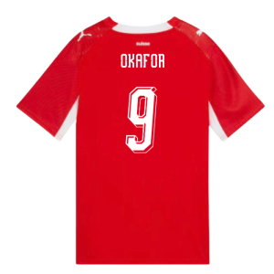2026-2027 Switzerland Home Shirt (Kids) (Okafor 9)
