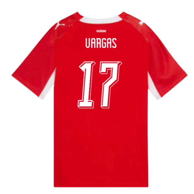 2026-2027 Switzerland Home Shirt (Kids) (Vargas 17)