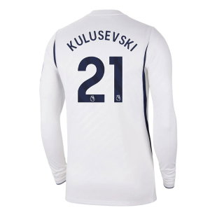 2026-2027 Tottenham Long Sleeve Home Shirt (Kulusevski 21)