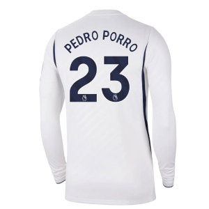 2026-2027 Tottenham Long Sleeve Home Shirt (Pedro Porro 23)