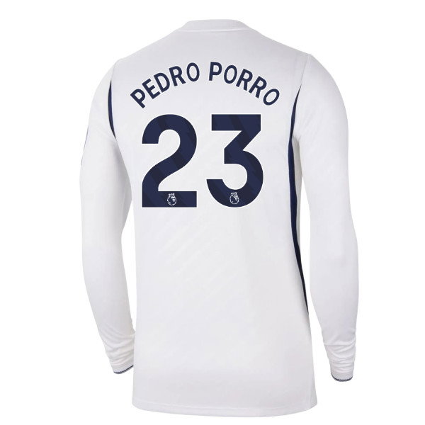 2026-2027 Tottenham Long Sleeve Home Shirt (Pedro Porro 23)