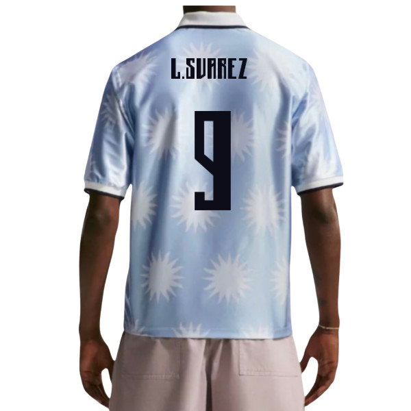 2026-2027 Uruguay Dri-Fit Energy Shirt (Blue) (L.Suarez 9)