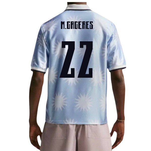 2026-2027 Uruguay Dri-Fit Energy Shirt (Blue) (M.Caceres 22)