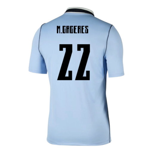 2026-2027 Uruguay Home Shirt (M.Caceres 22)