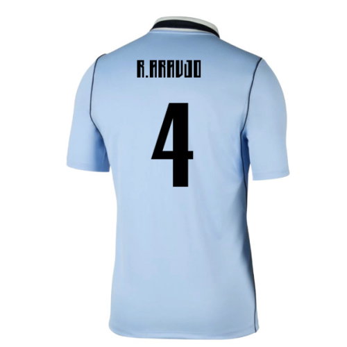 2026-2027 Uruguay Home Shirt (R.Araujo 4)