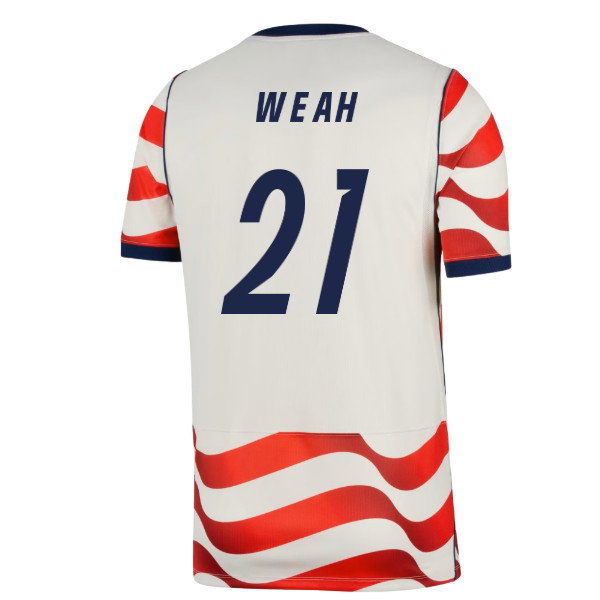 2026-2027 USA Home Shirt (Weah 21)