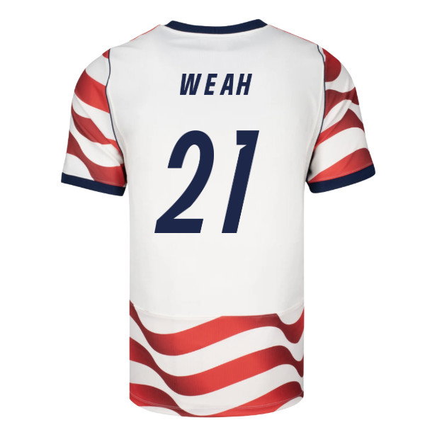 2026-2027 USA USMNT Match Home Authentic Jersey (Weah 21)