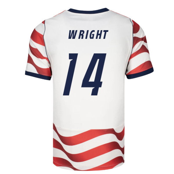 2026-2027 USA USMNT Match Home Authentic Jersey (Wright 14)