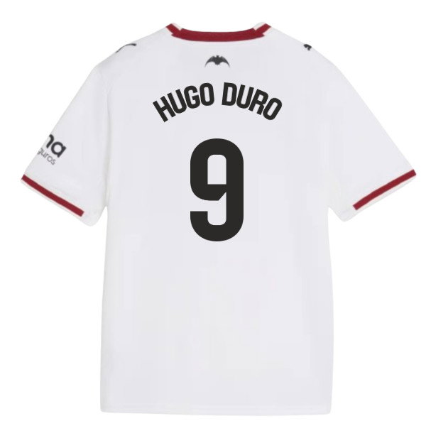 2026-2027 Valencia Home Shirt (Kids) (Hugo Duro 9)