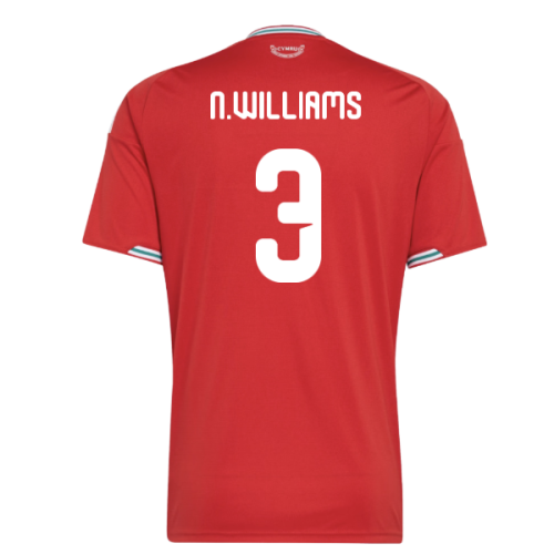 2026-2027 Wales Home Shirt (N.Williams 3)