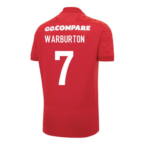 2026-2027 Wales WRU Home Poly Rugby Shirt (Warburton 7)