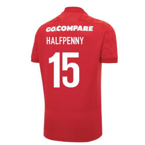 2026-2027 Wales WRU Home Rugby Poly Replica Shirt (Kids) (Halfpenny 15)