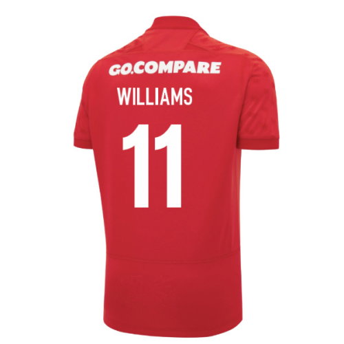 2026-2027 Wales WRU Home Rugby Poly Replica Shirt (Kids) (Williams 11)