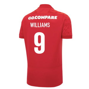 2026-2027 Wales WRU Home Rugby Poly Replica Shirt (Kids) (Williams 9)