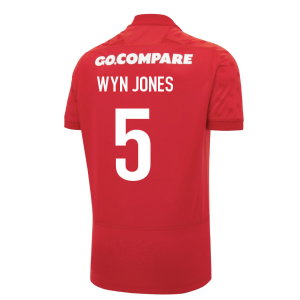 2026-2027 Wales WRU Home Rugby Poly Replica Shirt (Kids) (Wyn Jones 5)