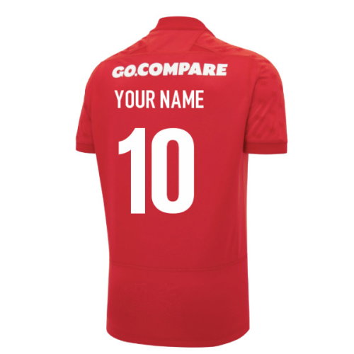 2026-2027 Wales WRU Home Rugby Poly Replica Shirt (Kids) (Your Name)