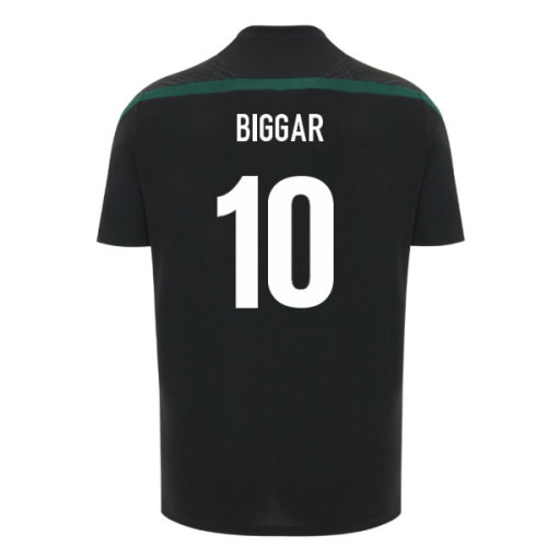 2026-2027 Wales WRU Rugby Player Training Shirt (Black) - Kids (Biggar 10)