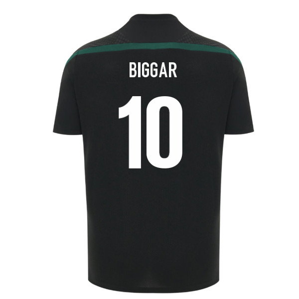 2026-2027 Wales WRU Rugby Player Training Shirt (Black) - Kids (Biggar 10)