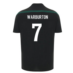 2026-2027 Wales WRU Rugby Player Training Shirt (Black) - Kids (Warburton 7)