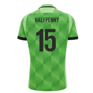 2026-2027 Wales WRU Training Rugby Shirt (Neon Green) (Halfpenny 15)