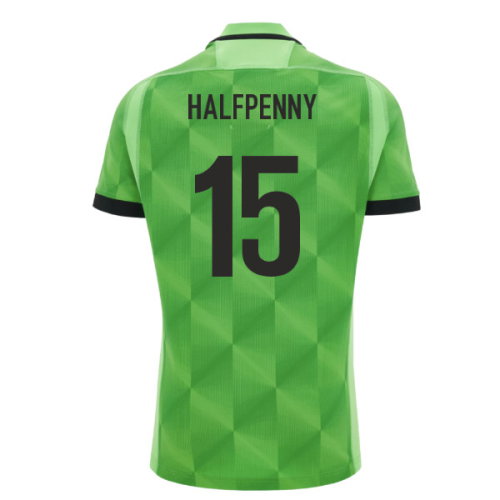 2026-2027 Wales WRU Training Rugby Shirt (Neon Green) (Halfpenny 15)