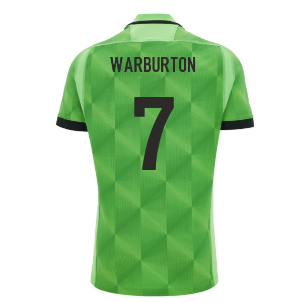 2026-2027 Wales WRU Training Rugby Shirt (Neon Green) (Warburton 7)