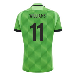 2026-2027 Wales WRU Training Rugby Shirt (Neon Green) (Williams 11)