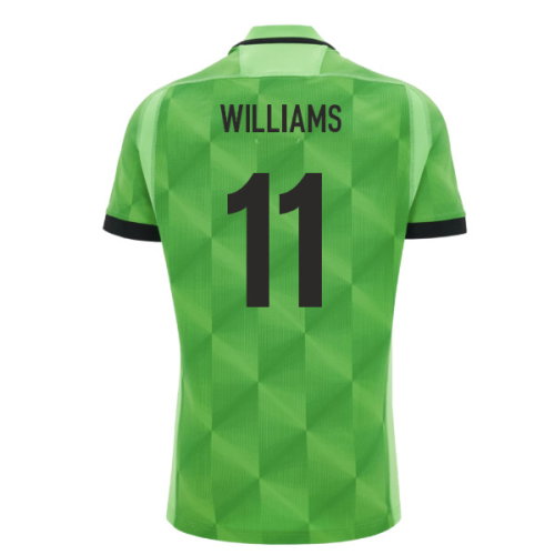 2026-2027 Wales WRU Training Rugby Shirt (Neon Green) (Williams 11)
