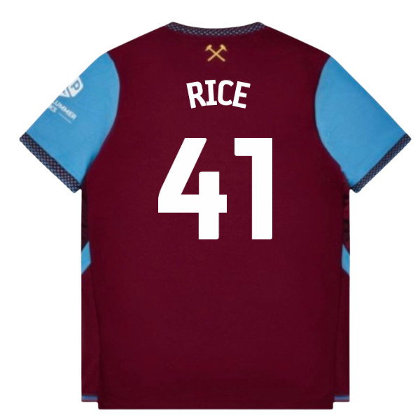 2026-2027 West Ham Home Shirt (Rice 41)