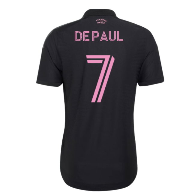 2026 Inter Miami Authentic Away Shirt (De Paul 7)