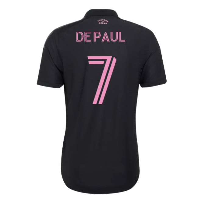 2026 Inter Miami Authentic Away Shirt (De Paul 7)