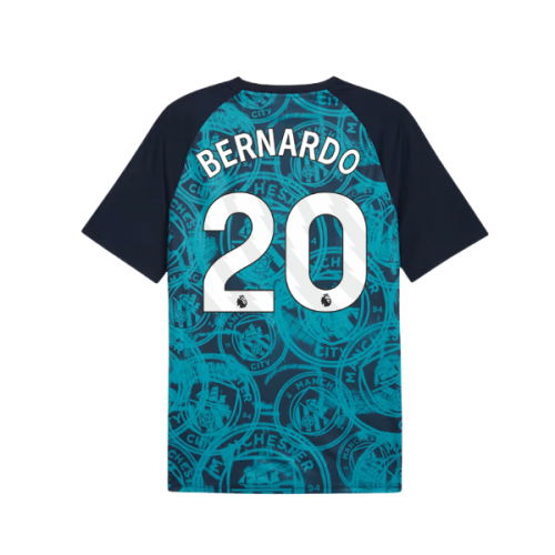 2026 Man City Warm Up Jersey (Deep Navy) (Bernardo 20)