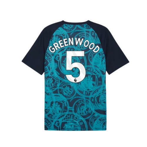 2026 Man City Warm Up Jersey (Deep Navy) (Greenwood 5)