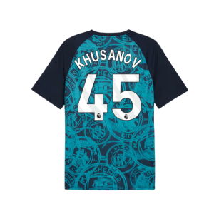 2026 Man City Warm Up Jersey (Deep Navy) (Khusanov 45)